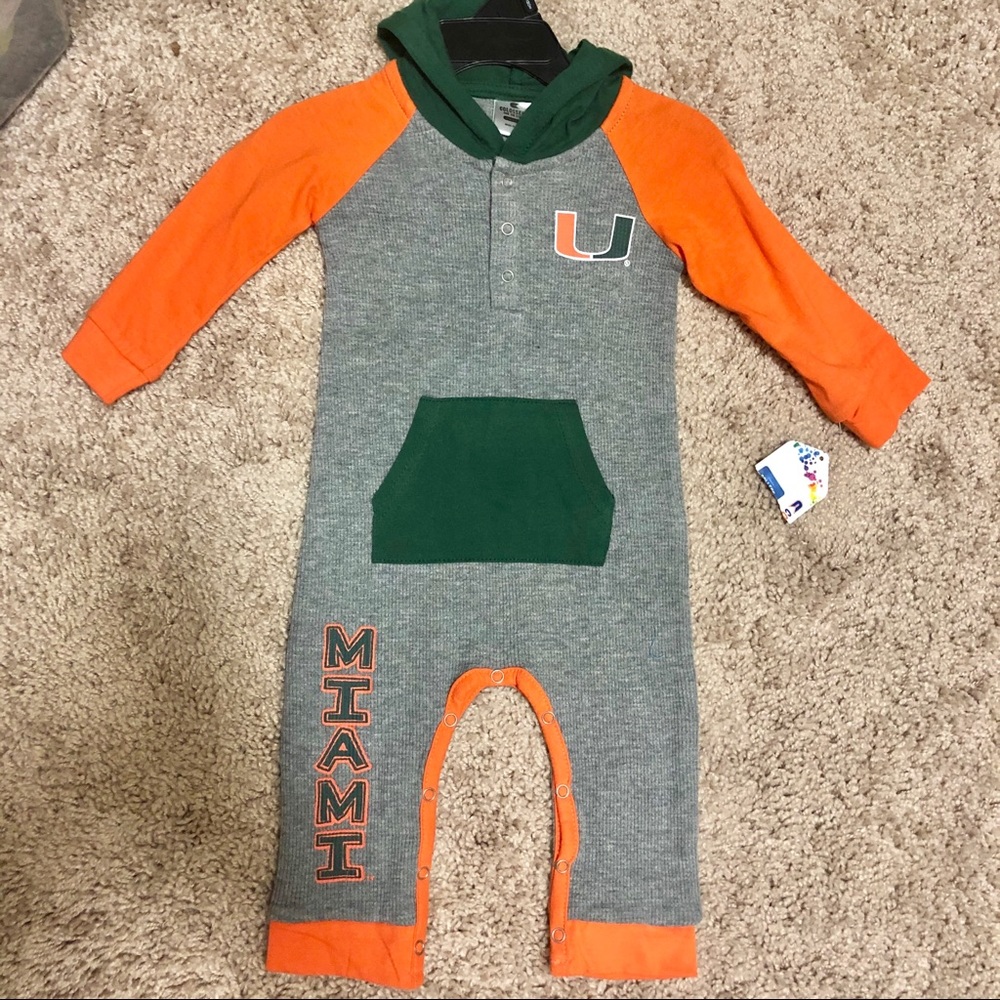 University of Miami Infant Baby Outfit